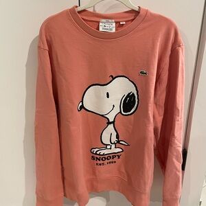 Lacoste x Peanuts Snoopy Graphic Sweatshirt - Pink
